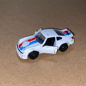 MAJORETTE Vintage Porsche 934 White Blue Red Stripes Diecast Car 1/57